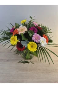 Boeket gemengde gerbera's