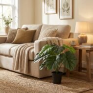 Kunstplant Monstera Deliciosa - 45cm - Afbeelding 3